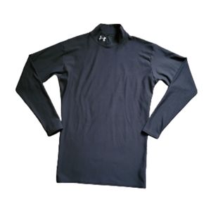 🌸 Mens UA Black Fitted Coldgear Long Sleeve Shirt Size Large